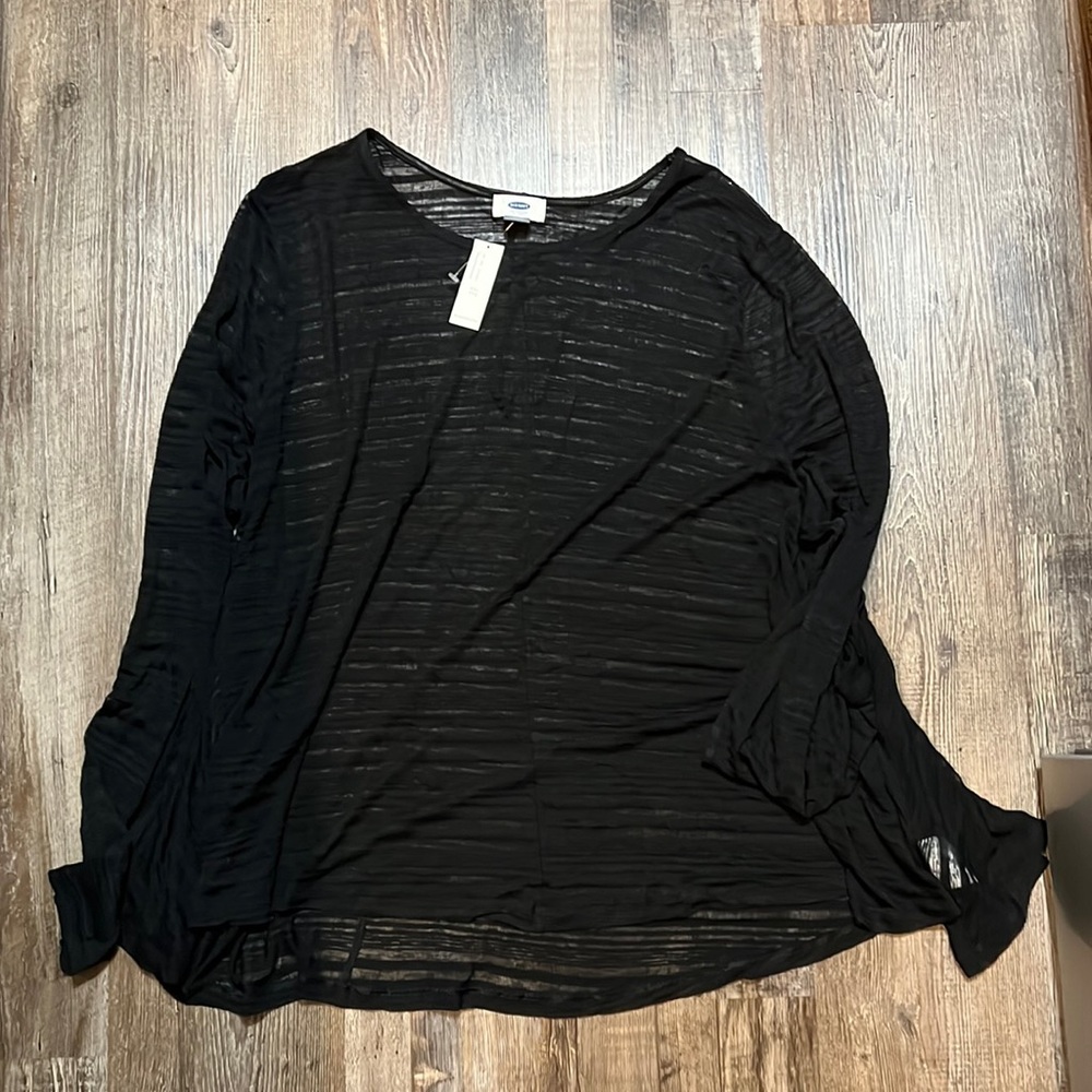 Old Navy Long Sleeve light Weight See Through
